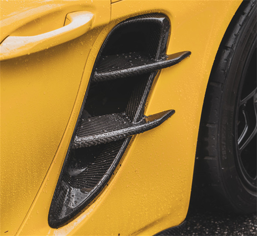Porsche 718 Boxster Cayman | Phoenyx Design Carbon Fiber Side Vent Trim