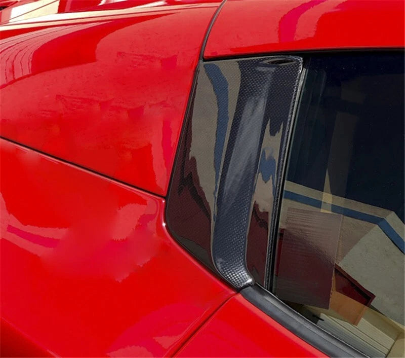 Ferrari 488 Spider | Phoenyx Design Carbon Fiber B-Pillar Covers