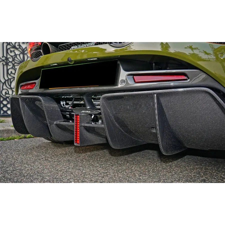 McLaren 720S | Phoenyx Design Carbon Fiber Rear Diffuser with LED Brake Light