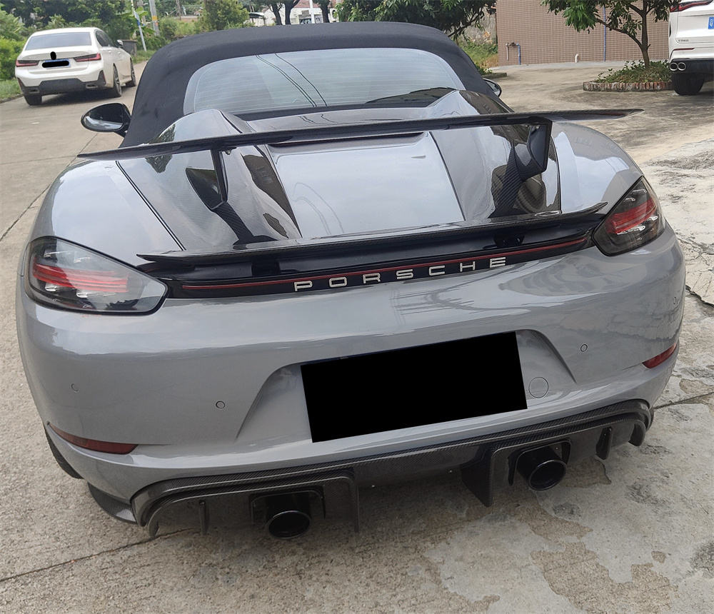 Porsche Cayman 718 Cayman/Boxster | Phoenyx Design GT4 Style Carbon Fiber Rear Diffuser