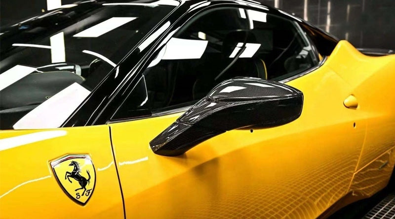 Ferrari 458 | Phoenyx Design Carbon Fiber Mirror Caps