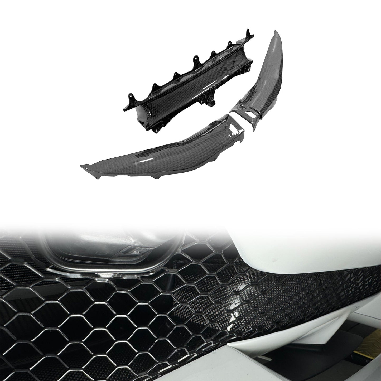 Ferrari 296 GTB | Phoenyx Design OEM Style Carbon Fiber Front Bumper Splitters