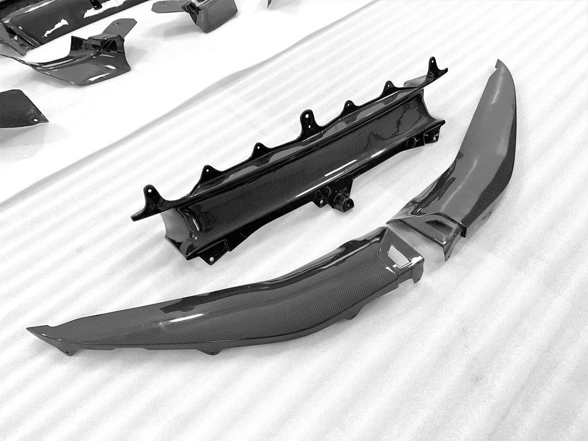 Ferrari 296 GTB | Phoenyx Design OEM Style Carbon Fiber Front Bumper Splitters
