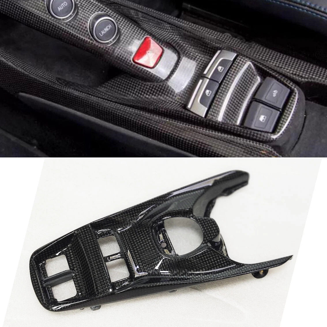 Ferrari 488 GTB/Spider | Phoenyx Design Carbon Fiber Center Console Window Switch Cover Trim