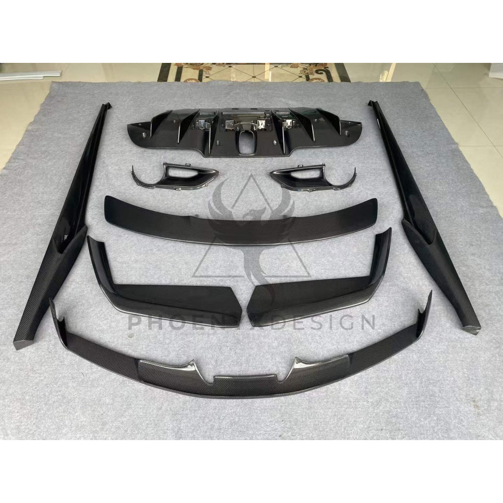 Ferrari 488 | Phoenyx Design Carbon Fiber Front Bumper Splitters