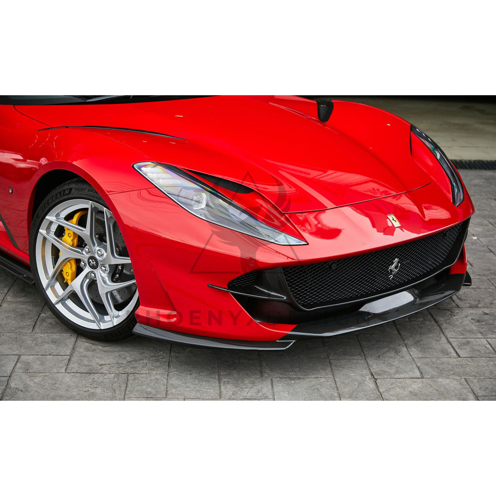 Ferrari 812 | Phoenyx Design Carbon Fiber Engine Hood Air Outlet Inserts