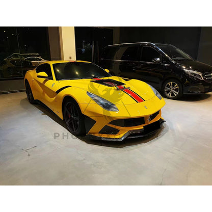 Ferrari F12 | Phoenyx Design Carbon Fiber Front Hood With Clear Engine Cover