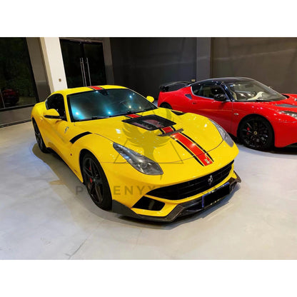 Ferrari F12 | Phoenyx Design Carbon Fiber Front Hood With Clear Engine Cover