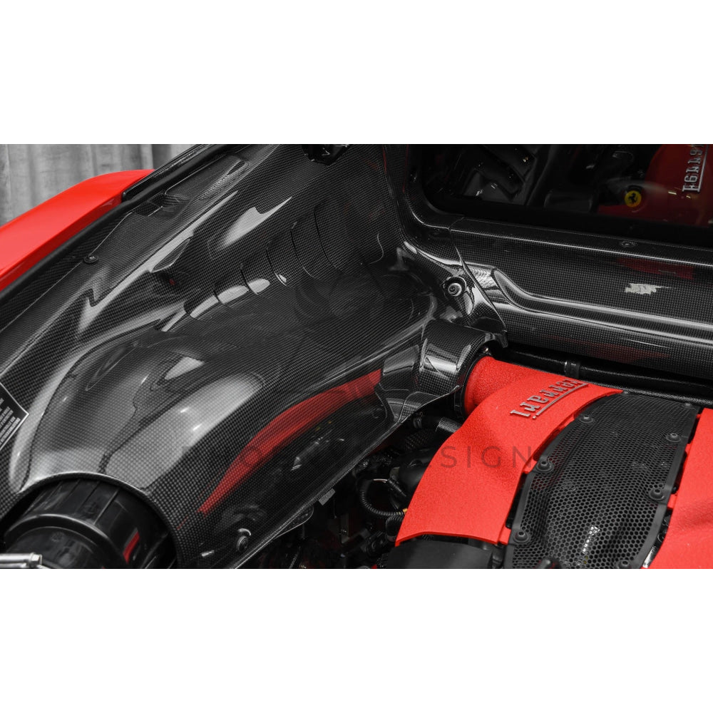 Ferrari F8 Tributo/488 Gtb | Phoenyx Design Carbon Fiber Engine Bay Set