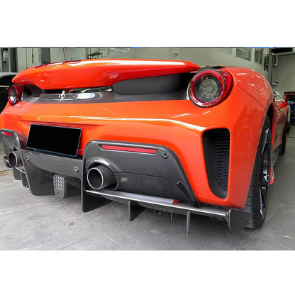 Ferrari 488 Pista | Phoenyx Design Carbon Fiber Rear Bumper Trim