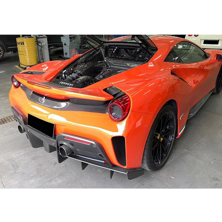 Ferrari 488 Pista | Phoenyx Design Carbon Fiber Rear Bumper Trim