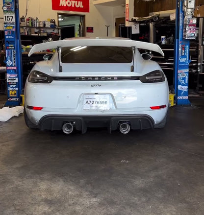 Porsche 718 Cayman GT4 | Phoenyx Design Valved Titanium Exhaust System