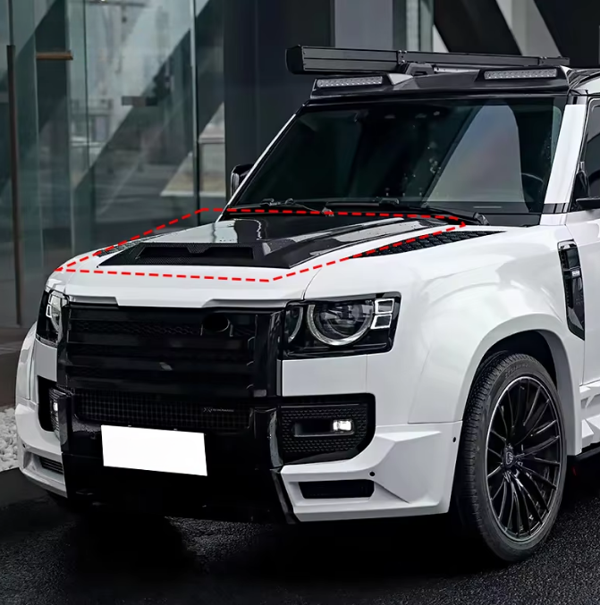 Land Rover Defender | Phoenyx Design Carbon Fiber Front Hood