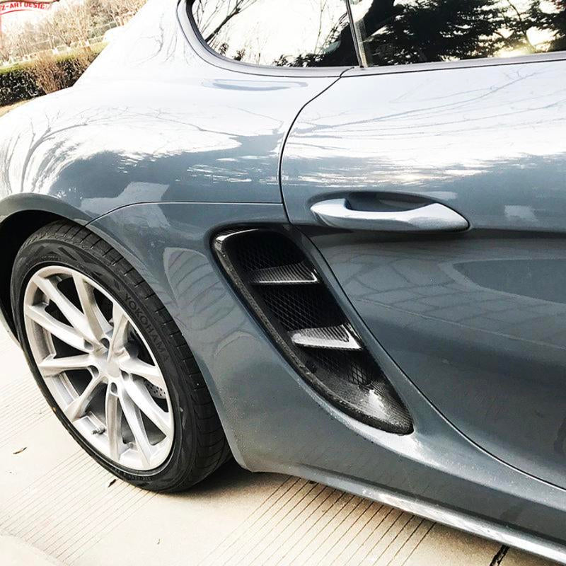 Porsche 718 Boxster/Cayman | Phoenyx Design Carbon Fiber Side Vent Grilles