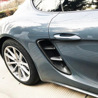 Porsche 718 Boxster/Cayman | Phoenyx Design Carbon Fiber Side Vent Grilles